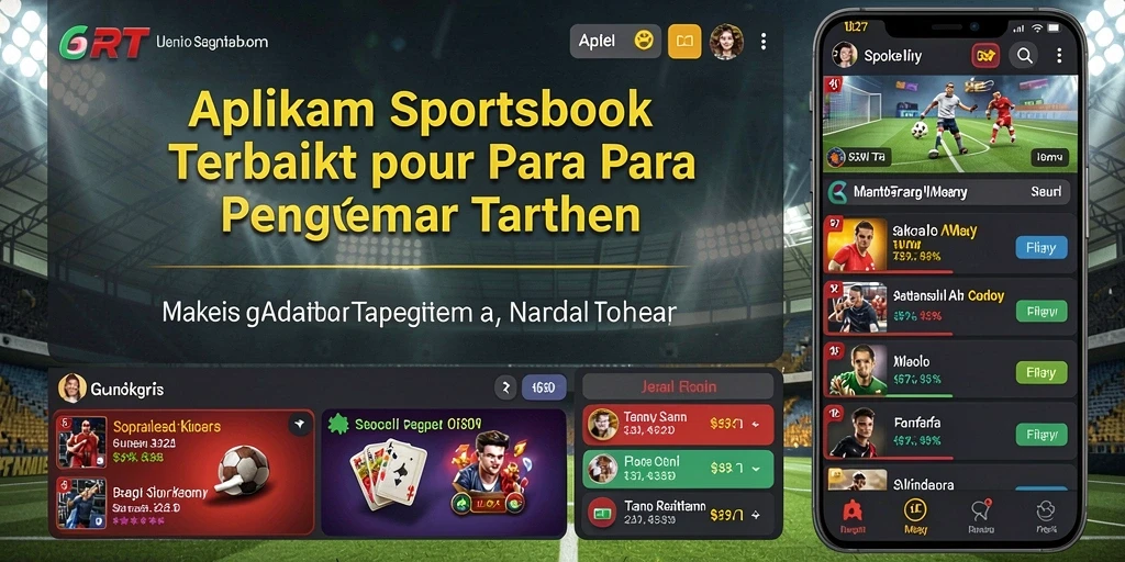 Tampilan gameplay taruhan olahraga di aplikasi 6RT.