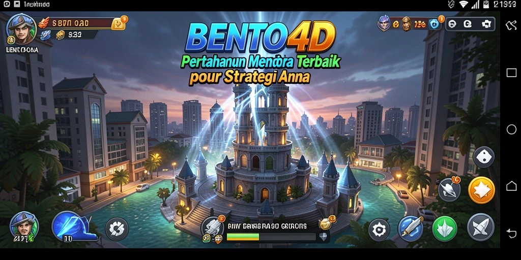 Gameplay BENTO4D dengan pertahanan menara yang menegangkan.