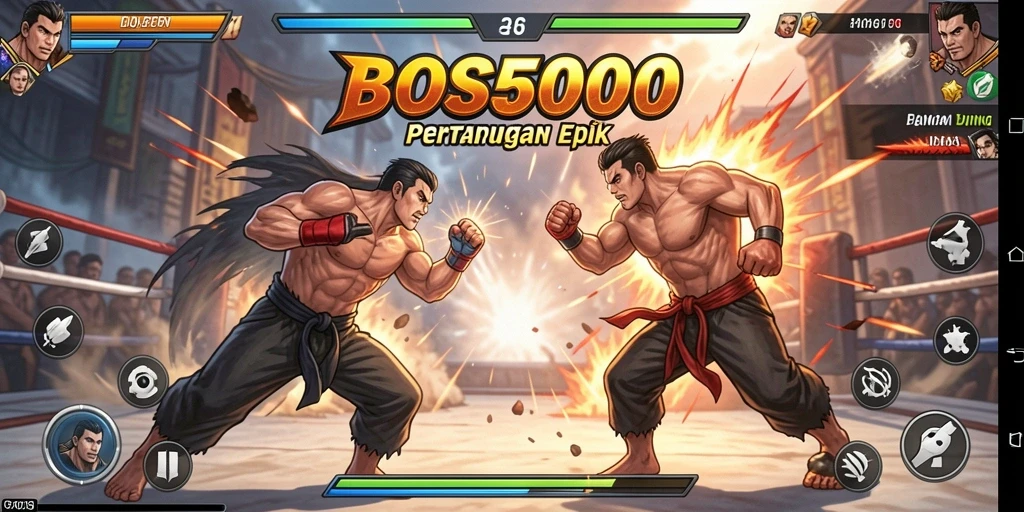 Pengalaman gameplay fighting yang mendebarkan dan grafik menarik.