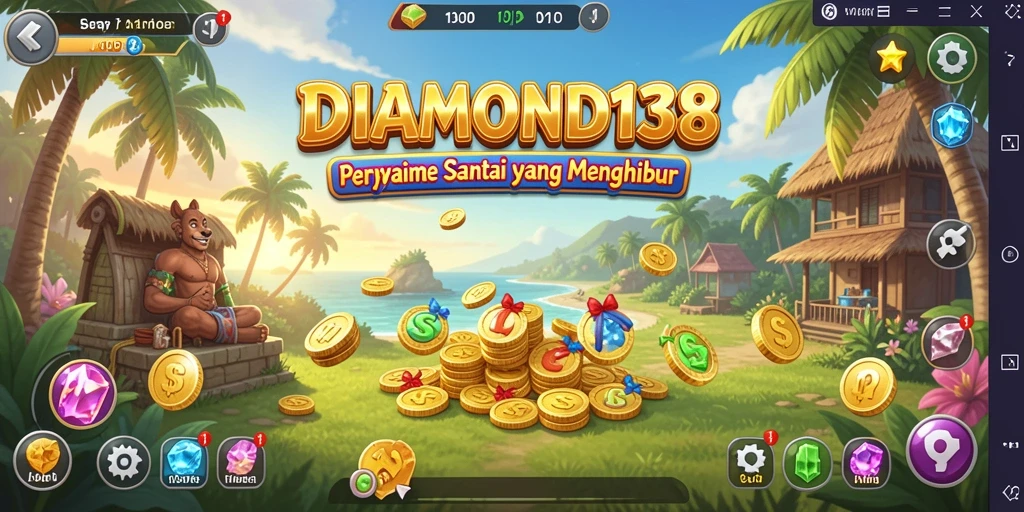 Screenshot gameplay DIAMOND138 menampilkan grafis cerah dan menyenangkan.