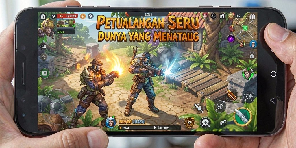 Tampilan gameplay EE789 yang menakjubkan dan penuh petualangan.