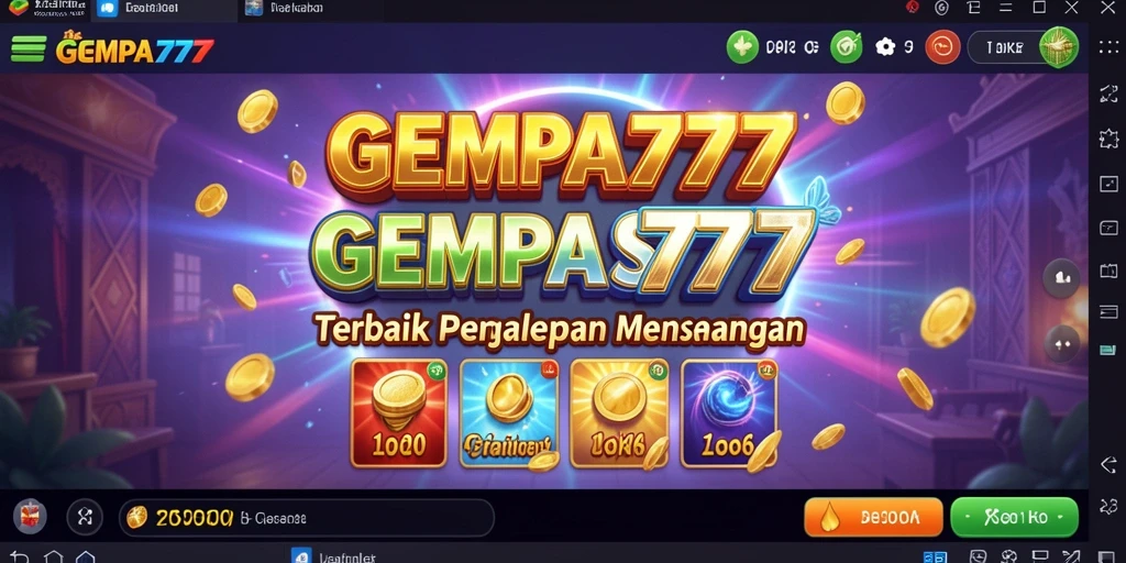 Tampilan gameplay GEMPA777 yang menarik dan penuh warna.