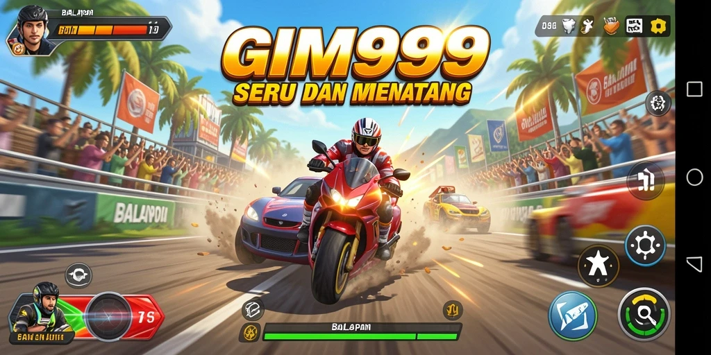 Tampilkan aksi balapan mendebarkan di GIM999.