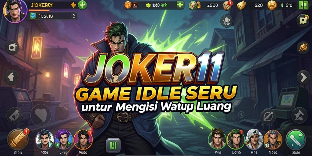 Screenshot JOKER11 menampilkan gameplay Idle yang menarik dan interaktif.