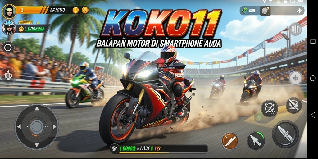 Tampilan utama gameplay KOKO11 yang mendebarkan dan penuh aksi.
