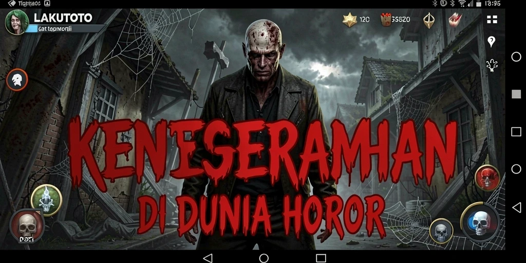 Tampak gameplay menakutkan LAKUTOTO dengan elemen horor yang kuat.