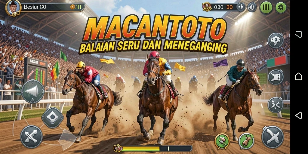 Gameplay Racing seru dan menegangkan dalam MACANTOTO.