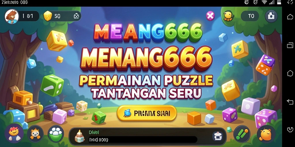 Tampilan seru gameplay puzzle MENANG666 yang menantang.