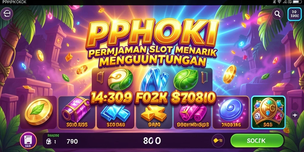Tampilan menarik gameplay Slot PPHOKI yang mengasyikkan.