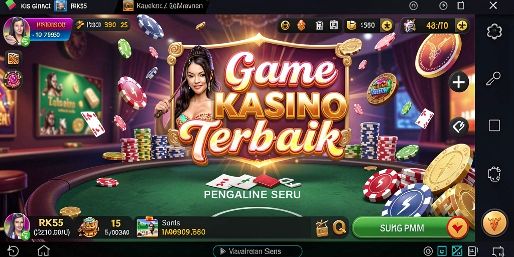 Tampilan menarik dari gameplay RK55 dalam suasana Kasino.
