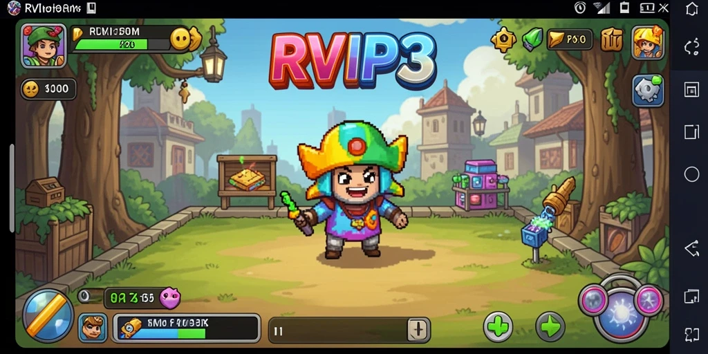 Tangkapan layar utama menampilkan gameplay seru dari RVIP3.
