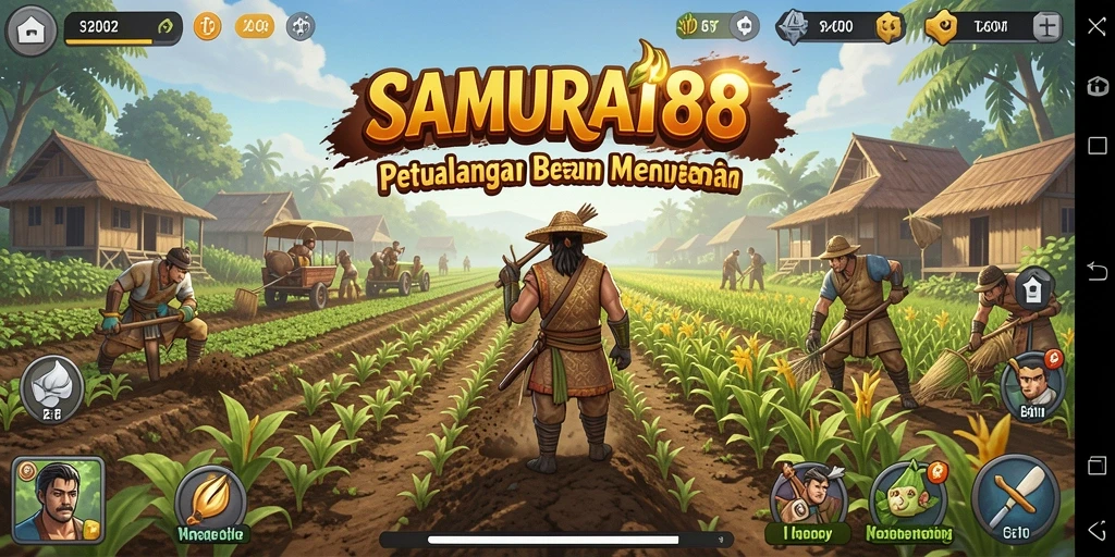 Tampilan gameplay SAMURAI88 yang menakjubkan saat bertani.