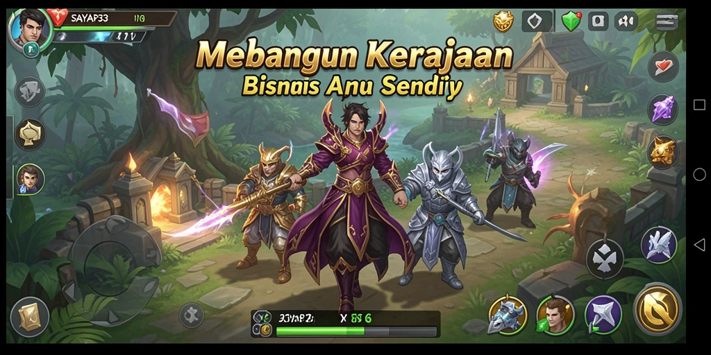 Screenshot menampilkan gameplay menarik dari SAYAP33 yang menyuguhkan manajemen bisnis.