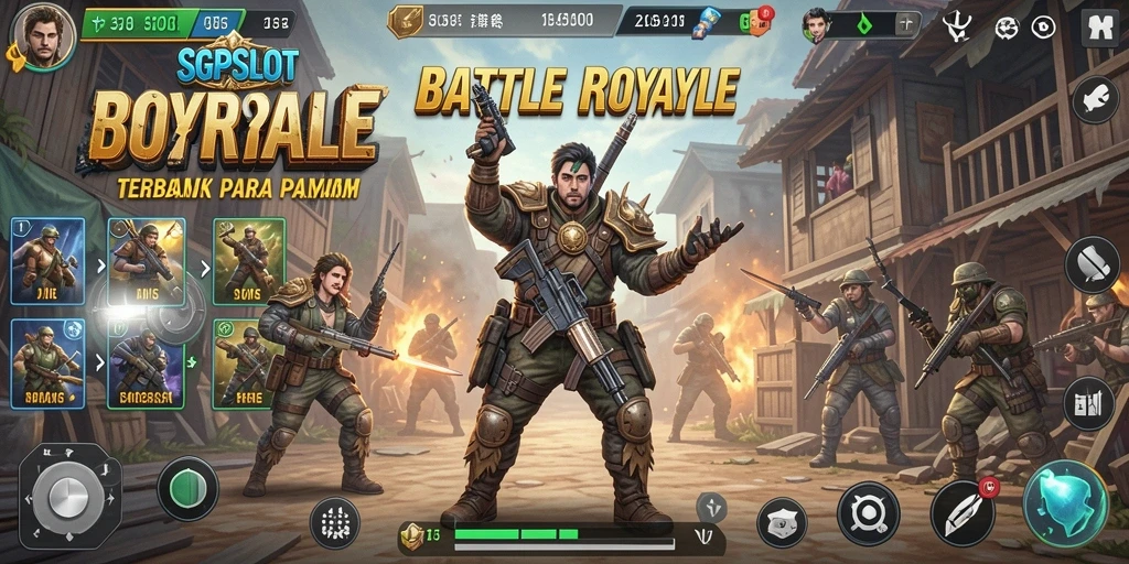 Tampilan gameplay intens di arena pertempuran SGPSLOT.