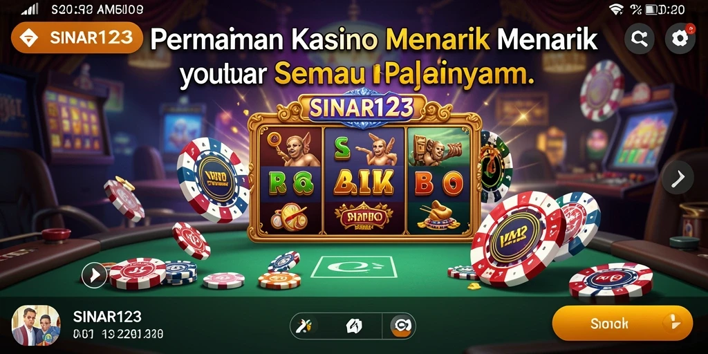 Gameplay menarik dan seru dari SINAR123 dengan berbagai pilihan permainan Kasino.