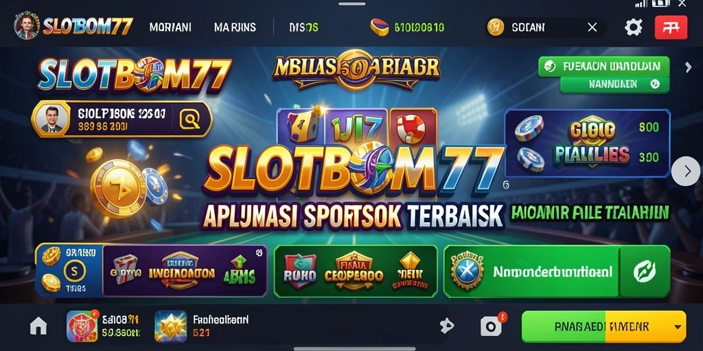 Tampilan gameplay menarik dari SLOTBOM77 saat melakukan taruhan olahraga.