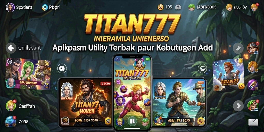 Screenshot utama TITAN777 menampilkan antarmuka aplikasi yang intuitif.