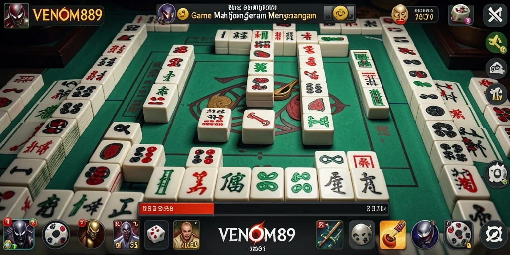 Tampilan gameplay Mahjong dari game VENOM889 yang menarik.